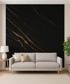 Marmor Wandpaneel Calacatta Black/ 260 x 122 x 0,3 cm