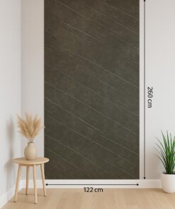 Marmor Wandpaneel Nero Black / 260 x 122 x 0,3 cm