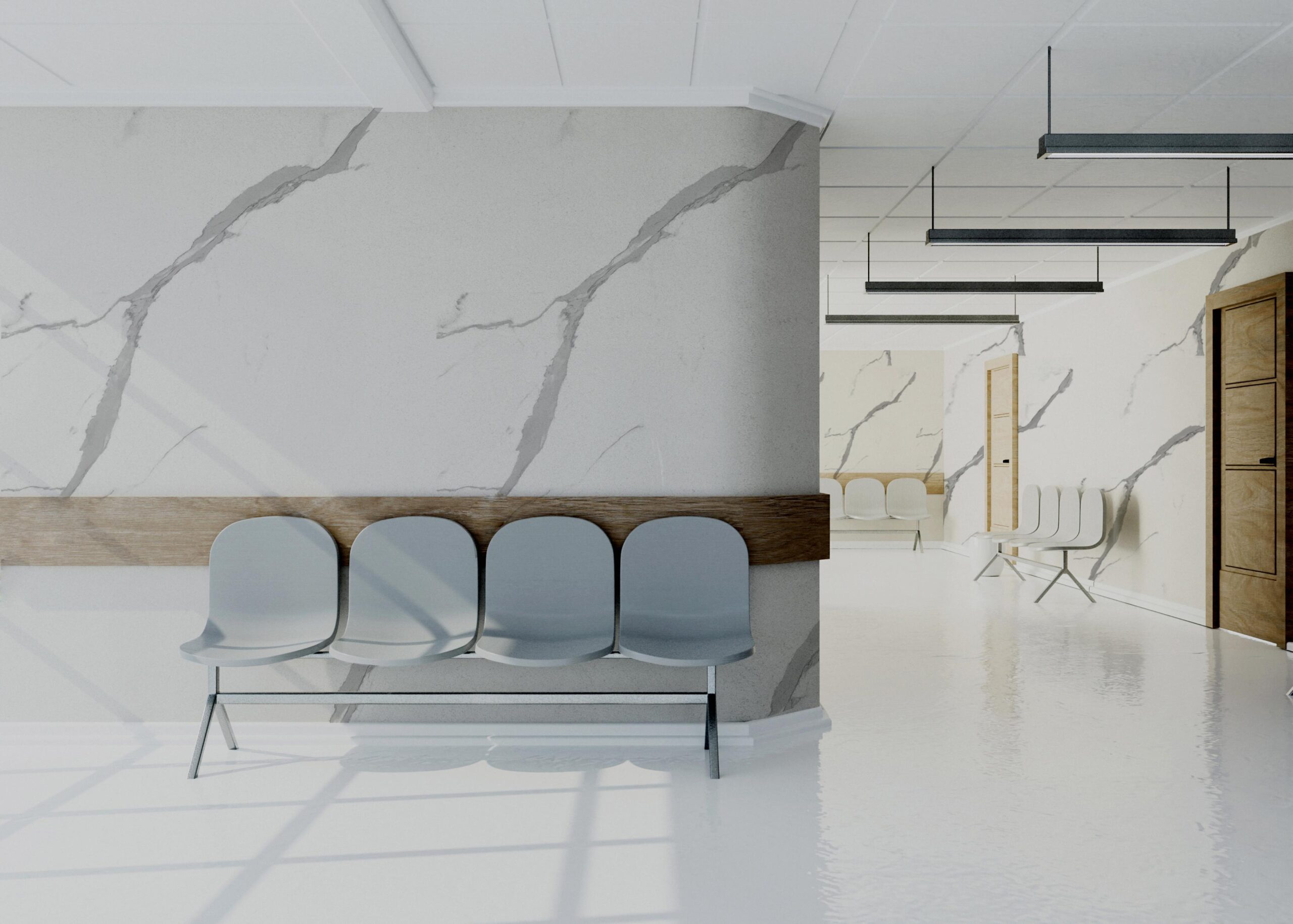 Marmor Wandpaneel Calacatta White / 260 x 122 x 0,3 cm